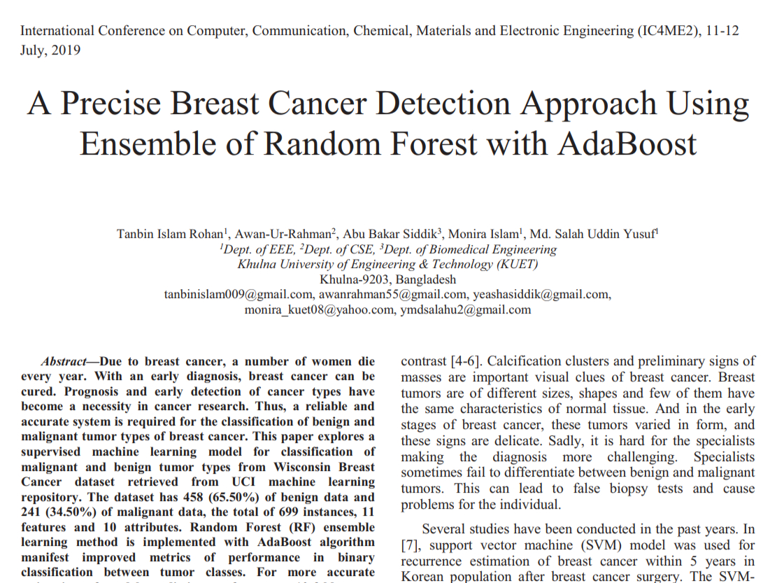 Breast Cancer Detection