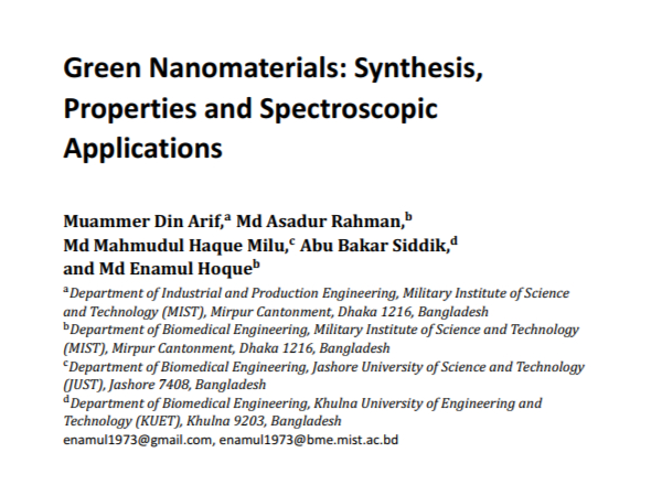 Green Nanomaterials